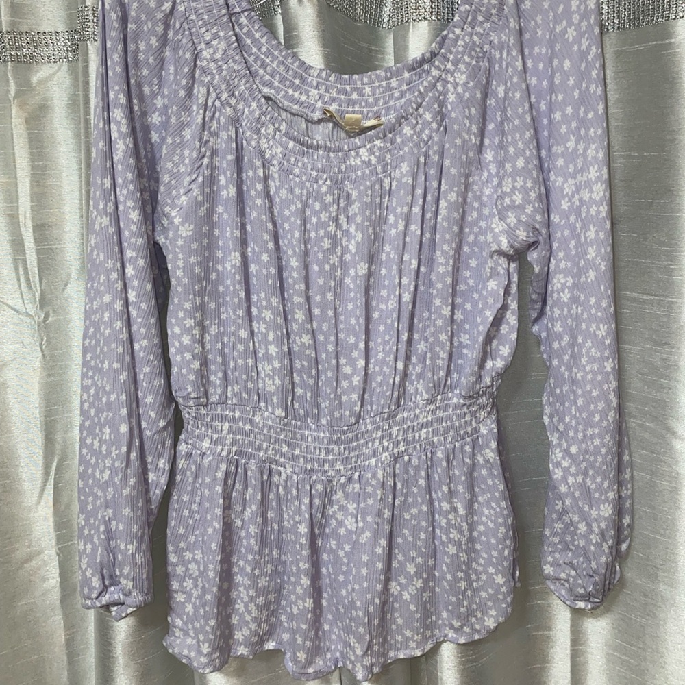 Purple Long Sleeve Top